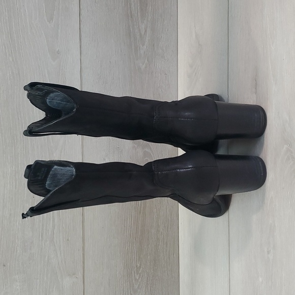 Born Women Allegra Leather Comfort Heels shoes boots sz 8 - Picture 6 of 15